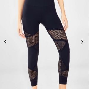 fabletics highwaisted mesh mosaic S NWT